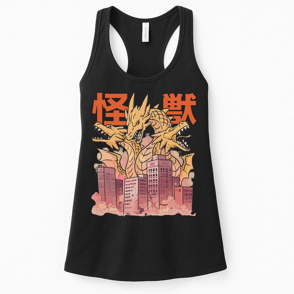Dragon Ghidorah Japanese Womens Tank Top
