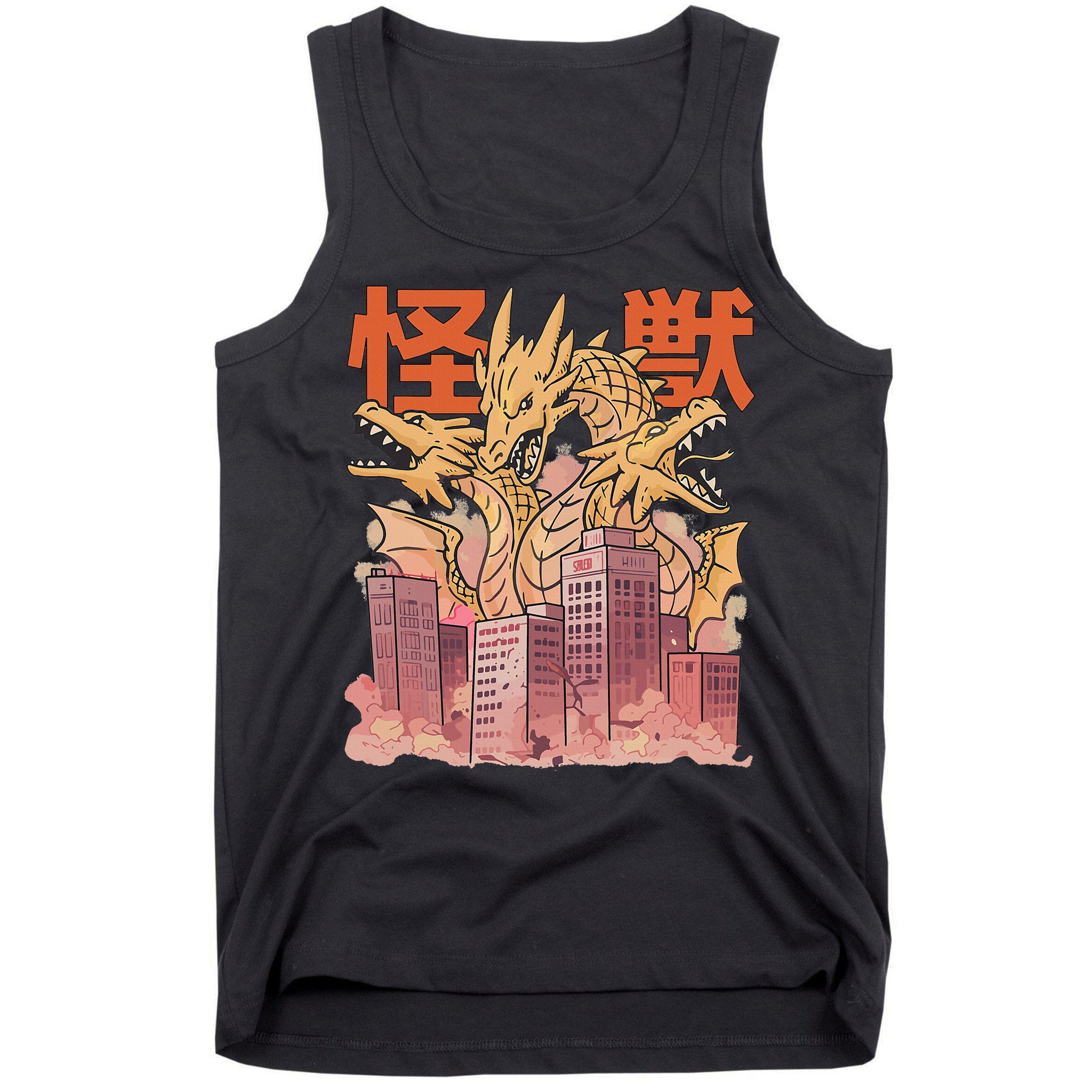 Dragon Ghidorah Japanese Tank Top