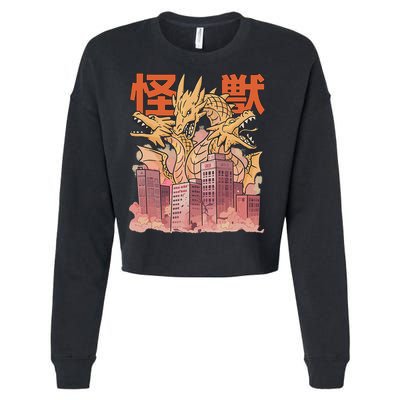 Dragon Ghidorah Japanese Cropped Pullover Crew