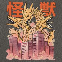 Dragon Ghidorah Japanese Cotton Canvas Backpack