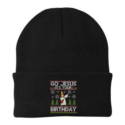 Dabbing Go Jesus ItS Your Birthday Merry Christmas Day Beanie