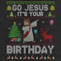 Dabbing Go Jesus Its Your Birthday Merry Christmas Day Adult Drive Performance Visor