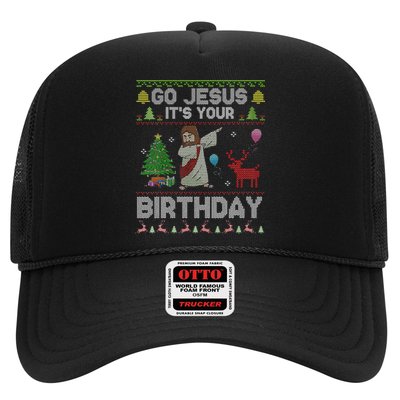 Dabbing Go Jesus Its Your Birthday Merry Christmas Day Trucker Hat