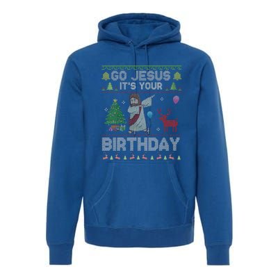 Dabbing Go Jesus Its Your Birthday Merry Christmas Day Premium Hoodie