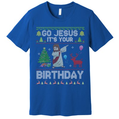 Dabbing Go Jesus Its Your Birthday Merry Christmas Day Premium T-Shirt