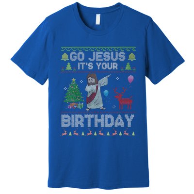 Dabbing Go Jesus Its Your Birthday Merry Christmas Day Premium T-Shirt