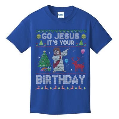 Dabbing Go Jesus Its Your Birthday Merry Christmas Day Kids T-Shirt