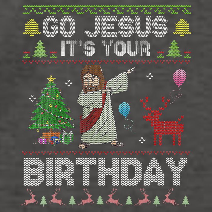 Dabbing Go Jesus Its Your Birthday Merry Christmas Day Vector Backpack