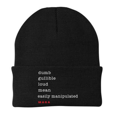 Dumb Gullible Loud Mean Easily Manipulated Maga Beanie