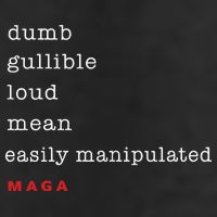 Dumb Gullible Loud Mean Easily Manipulated Maga Microfiber Hand Towel