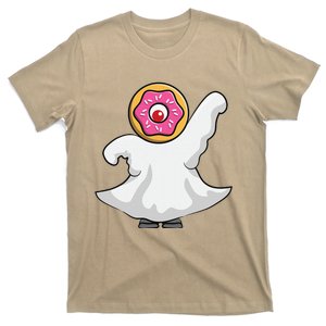 Donut Ghost Lazy Halloween Costume Funny Dessert Food Lover T-Shirt