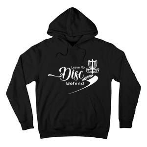 Disc Golf Leave No Disc Behind Red II Tall Hoodie