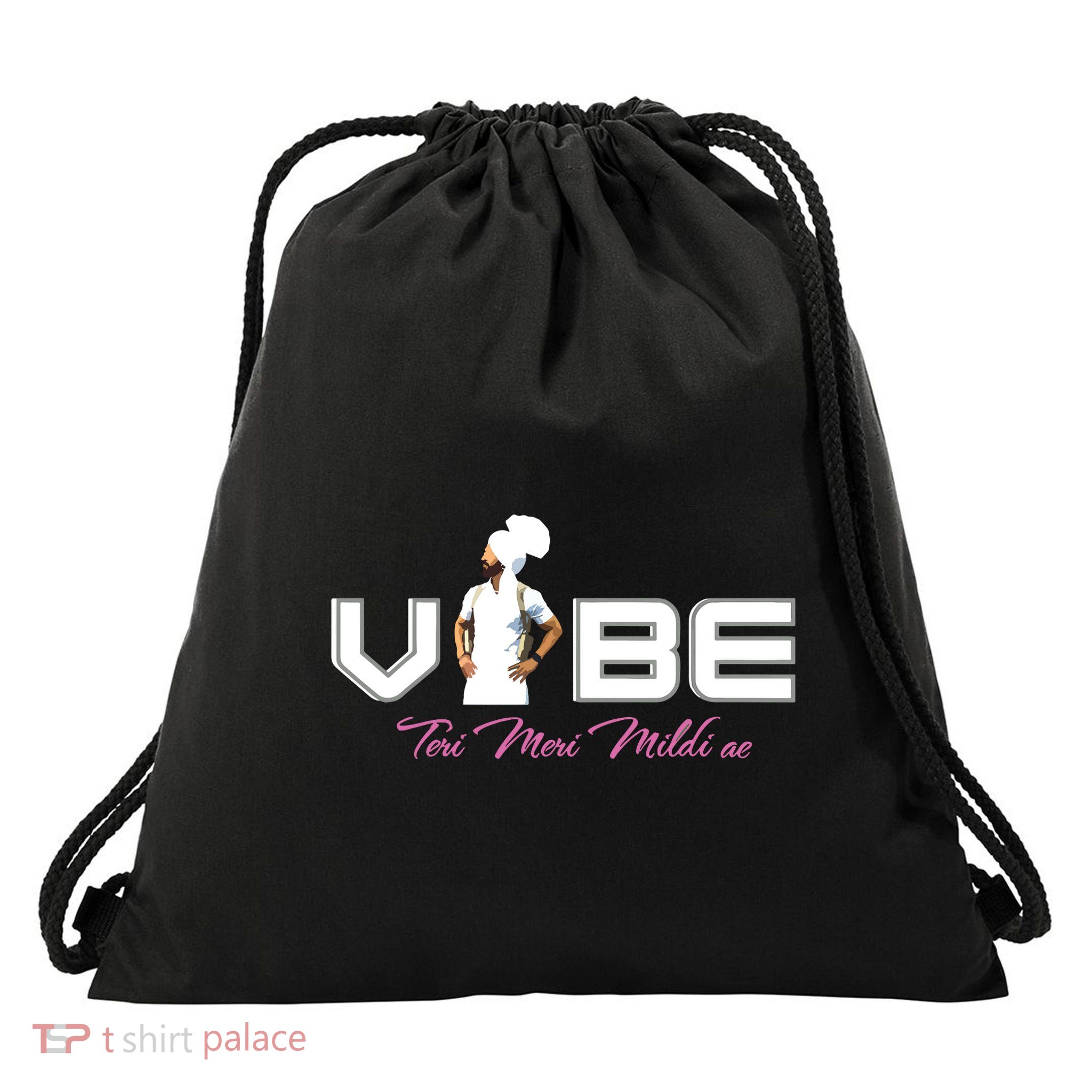 Diljit Goat Lover Funny Vibe Meri Drawstring Bag