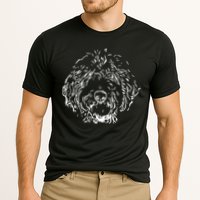Doodles Goldendoodle Labradoodle Line Drawing Gift Cooling Performance Crew T-Shirt