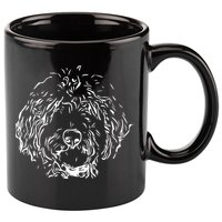 Doodles Goldendoodle Labradoodle Line Drawing Gift 11oz C Handle Ceramic Mug