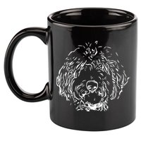 Doodles Goldendoodle Labradoodle Line Drawing Gift 11oz C Handle Ceramic Mug
