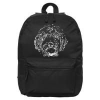 Doodles Goldendoodle Labradoodle Line Drawing Gift 16 in Basic Backpack