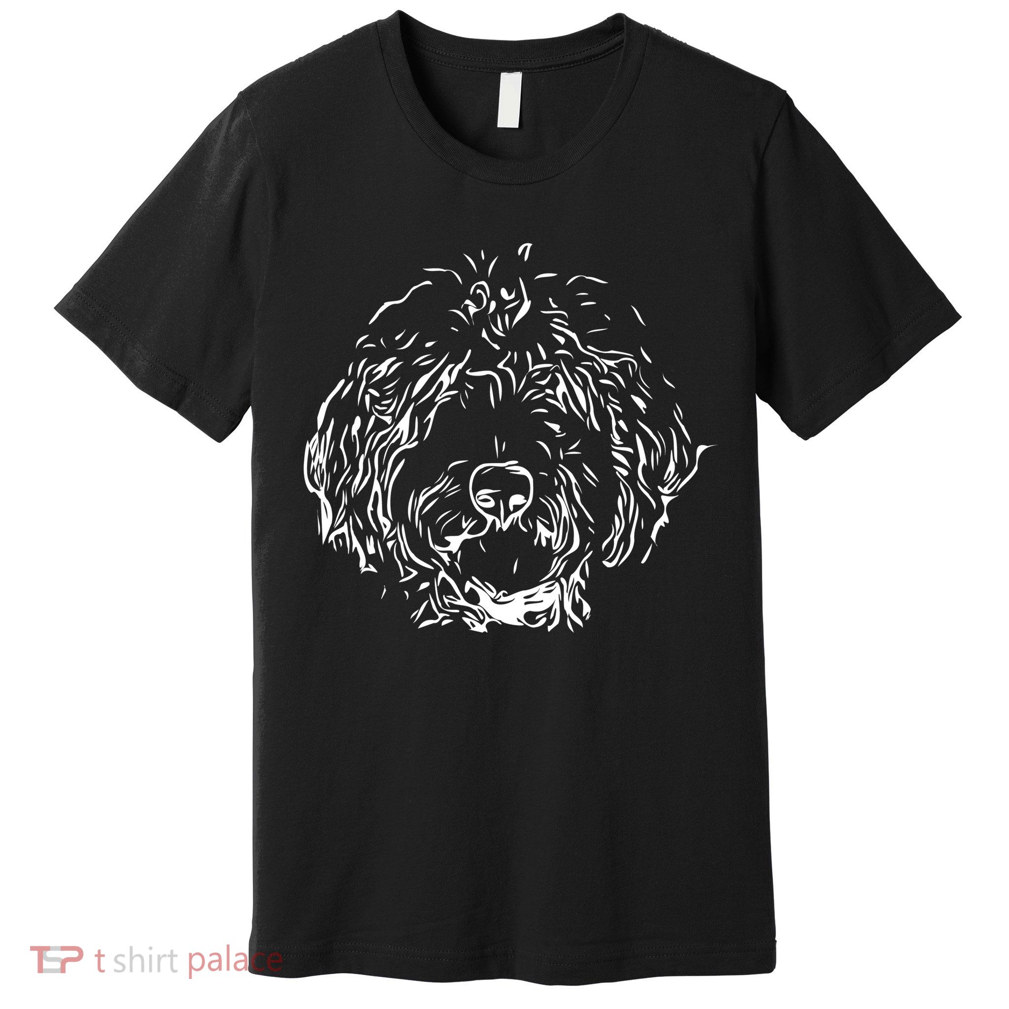Doodles Goldendoodle Labradoodle Line Drawing Gift Premium T-Shirt