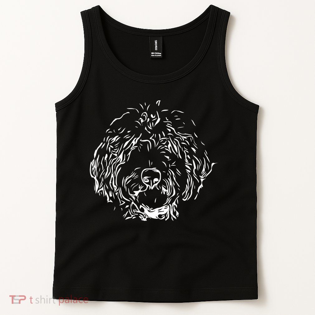 Doodles Goldendoodle Labradoodle Line Drawing Gift Tank Top