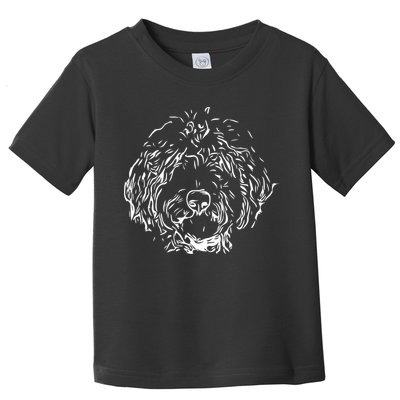 Doodles Goldendoodle Labradoodle Line Drawing Gift Toddler T-Shirt