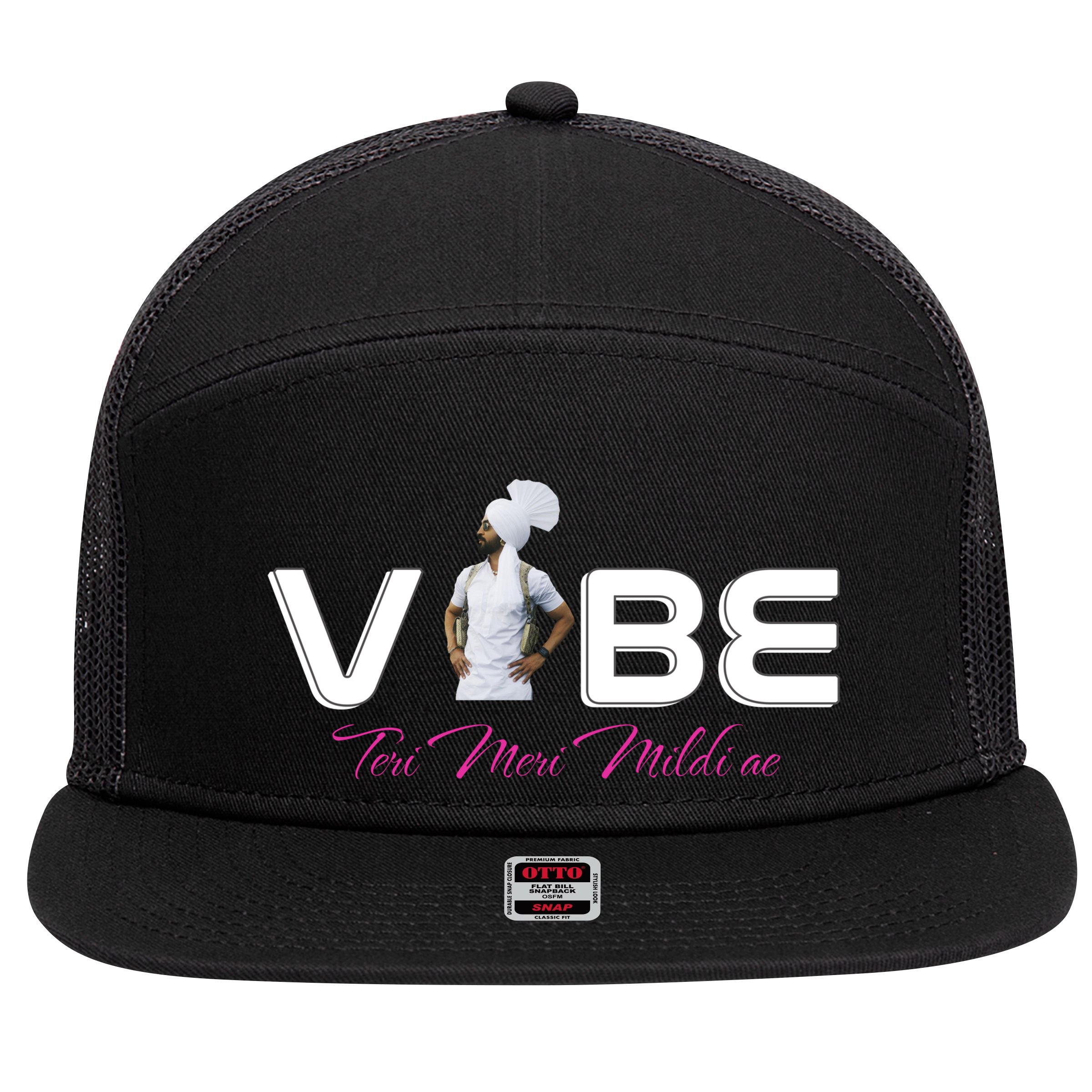 Diljit Goat Lover Funny Vibe Meri 7 Panel Mesh Trucker Snapback Hat