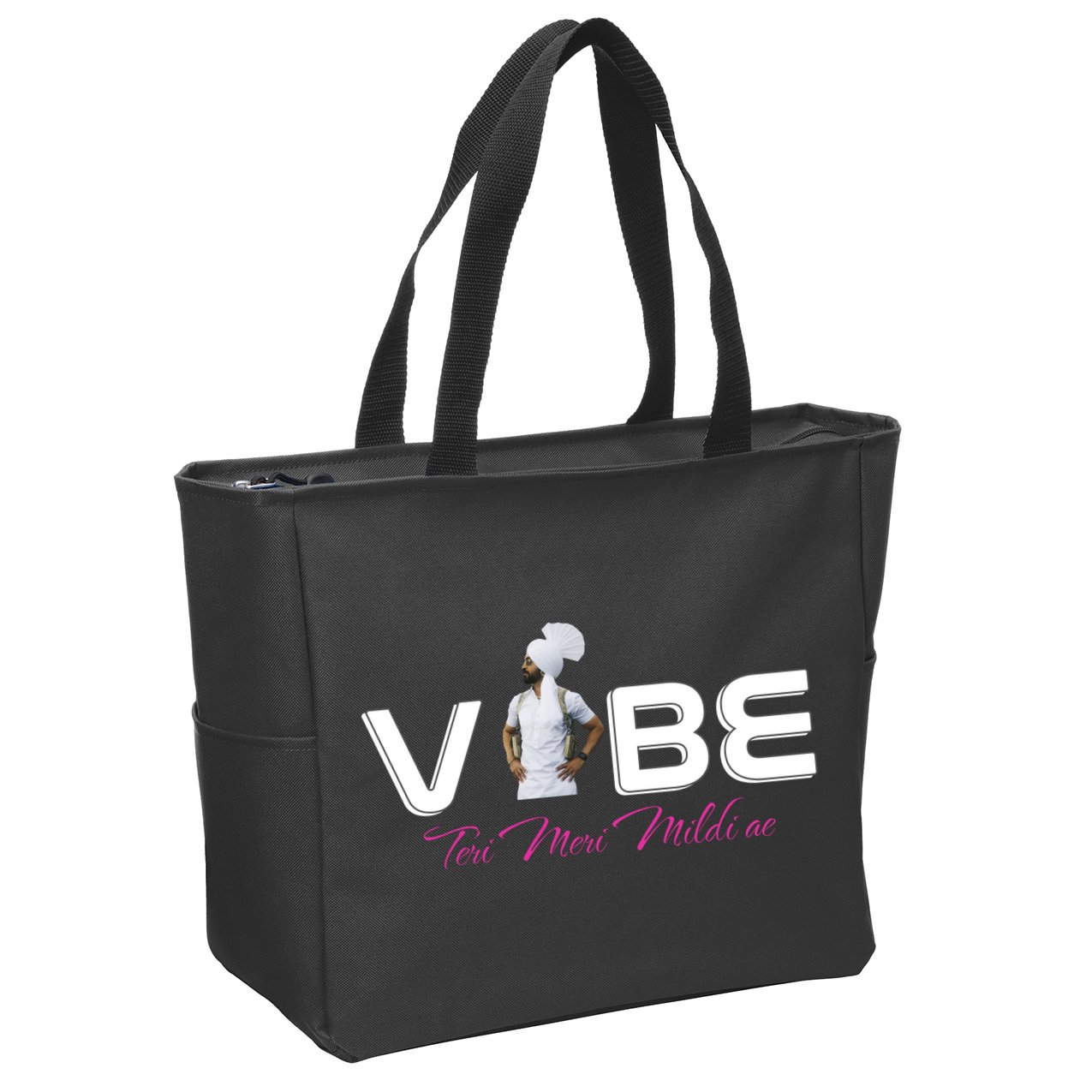 Diljit Goat Lover Funny Vibe Meri Zip Tote Bag