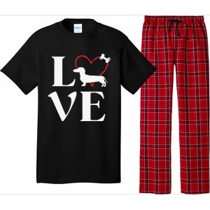 Dachshund Gifts Love Dogs For Dog Mama Pajama Set