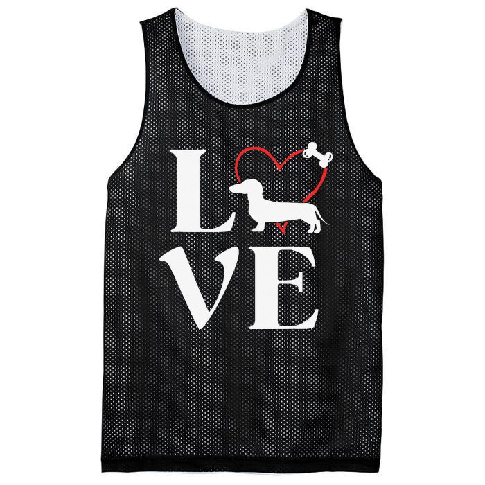 Dachshund Gifts Love Dogs For Dog Mama Mesh Reversible Basketball Jersey Tank