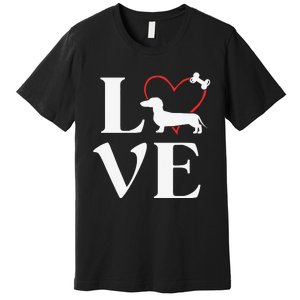 Dachshund Gifts Love Dogs For Dog Mama Premium T-Shirt