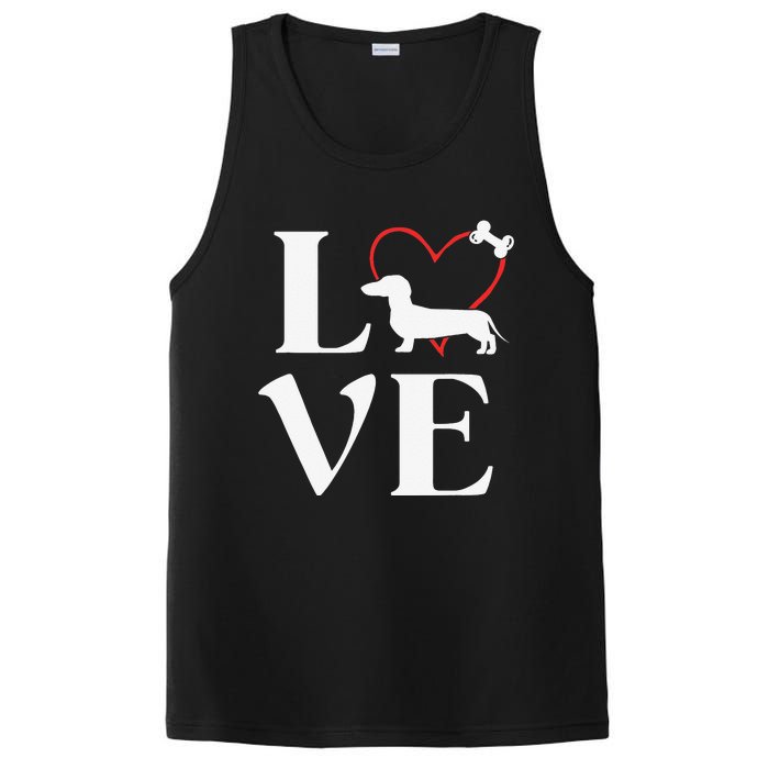 Dachshund Gifts Love Dogs For Dog Mama PosiCharge Competitor Tank