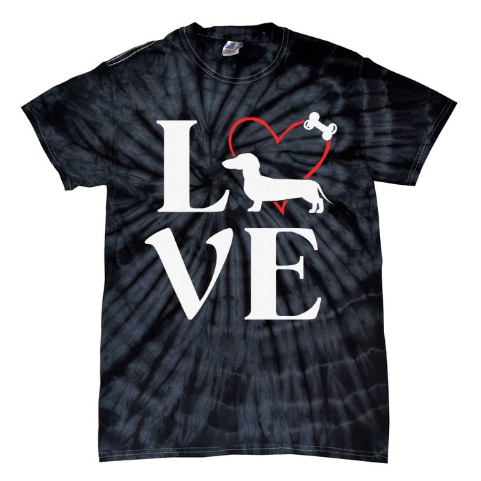 Dachshund Gifts Love Dogs For Dog Mama Tie-Dye T-Shirt