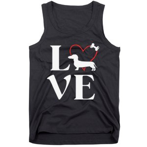 Dachshund Gifts Love Dogs For Dog Mama Tank Top