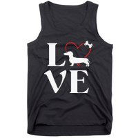 Dachshund Gifts Love Dogs For Dog Mama Tank Top