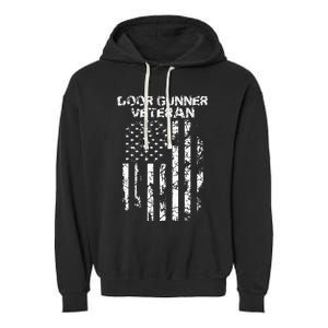 Door Gunner Military Veteran Garment-Dyed Fleece Hoodie