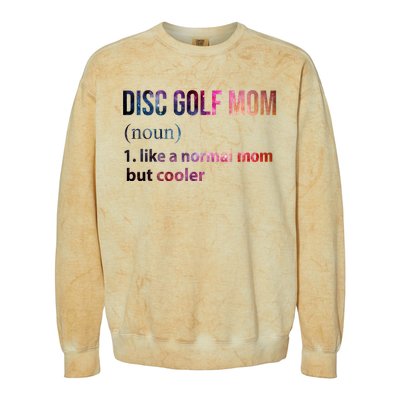 Disc Golf Mom Colorblast Crewneck Sweatshirt