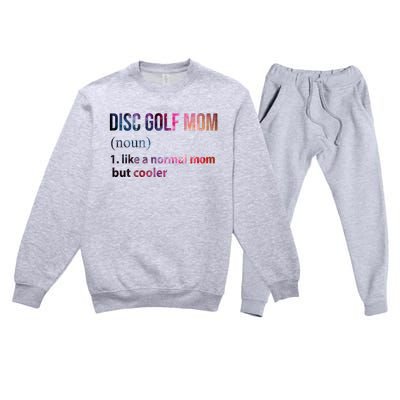 Disc Golf Mom Premium Crewneck Sweatsuit Set