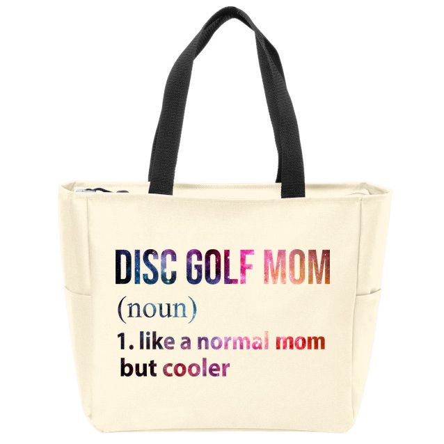 Disc Golf Mom Zip Tote Bag