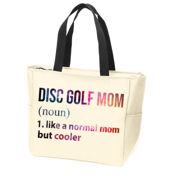 Disc Golf Mom Zip Tote Bag