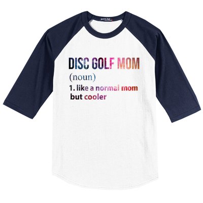 Disc Golf Mom Baseball Sleeve Shirt