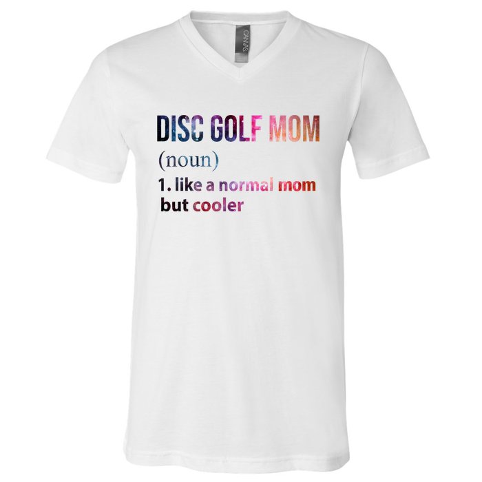 Disc Golf Mom V-Neck T-Shirt