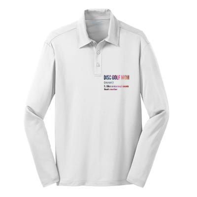 Disc Golf Mom Silk Touch Performance Long Sleeve Polo