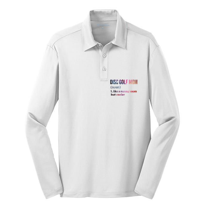 Disc Golf Mom Silk Touch Performance Long Sleeve Polo