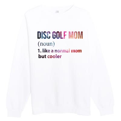 Disc Golf Mom Premium Crewneck Sweatshirt