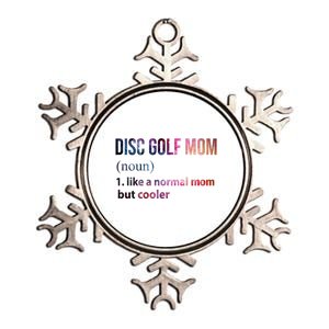 Disc Golf Mom Metallic Star Ornament