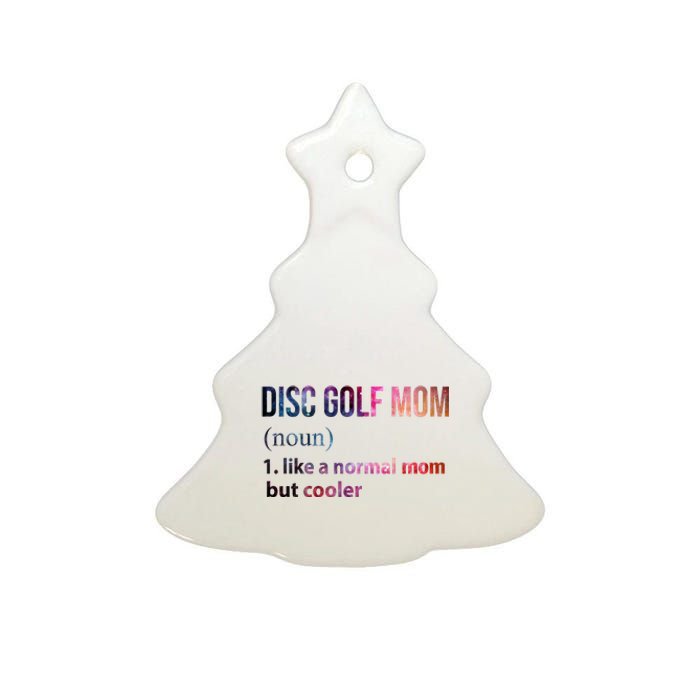 Disc Golf Mom Ceramic Tree Ornament