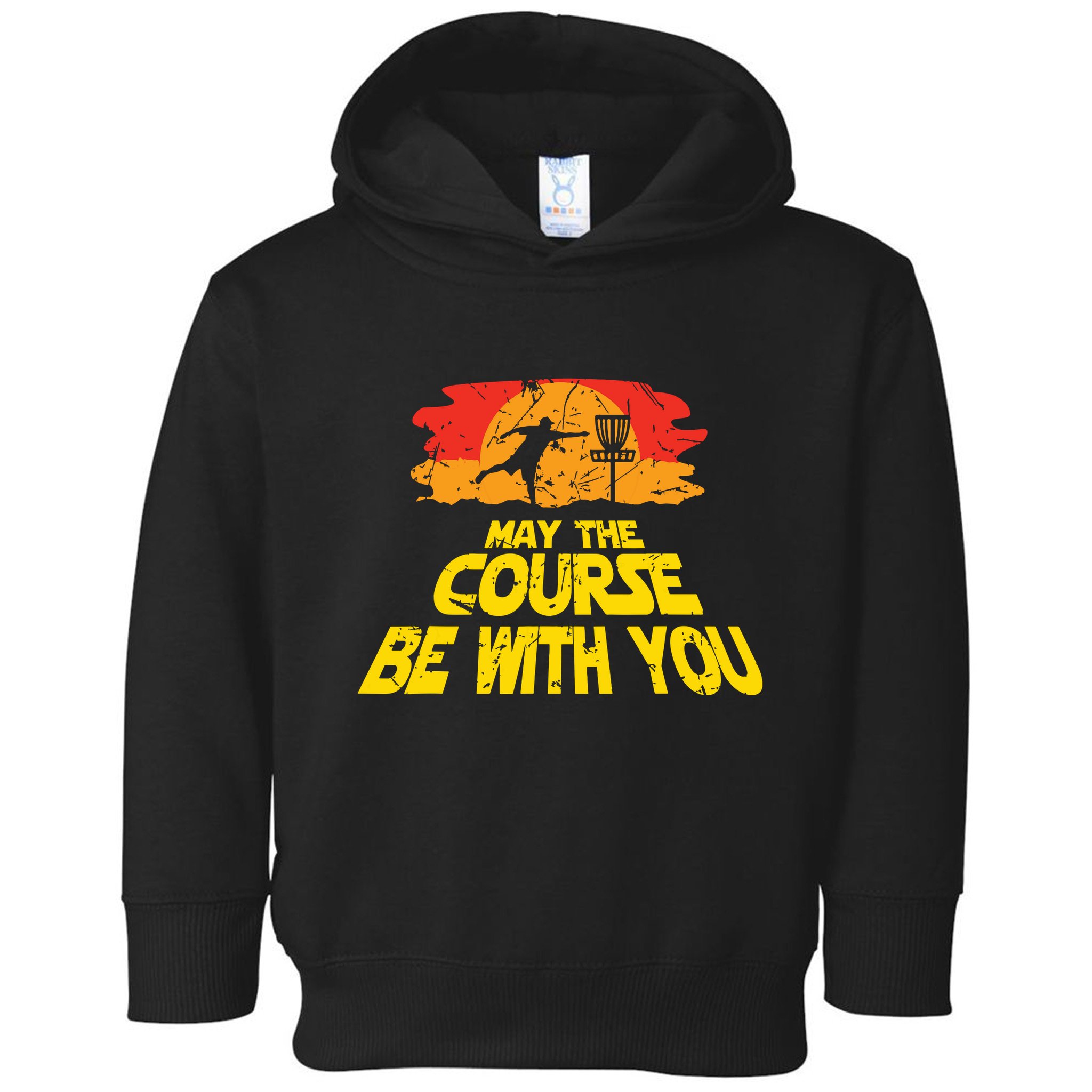 Disc Golf May The Course Be With You Trendy Golf Toddler Hoodie