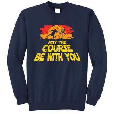 Disc Golf May The Course Be With You Trendy Golf Tall Sweatshirt