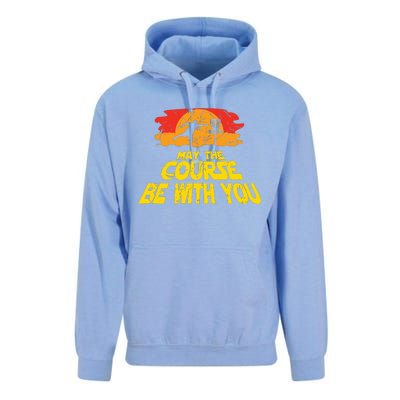 Disc Golf May The Course Be With You Trendy Golf Unisex Surf Hoodie