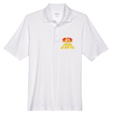 Disc Golf May The Course Be With You Trendy Golf Men's Origin Performance Pique Polo