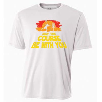 Disc Golf May The Course Be With You Trendy Golf Cooling Performance Crew T-Shirt